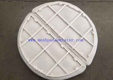 Alta materia plastica di lavoro PTFE Mesh Pad Mist Eliminator di temperatura