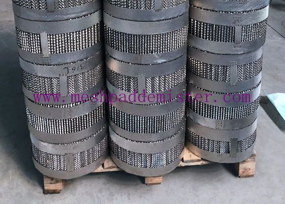 Imballaggio strutturato metallo del piatto 304SS di DN600 250Y