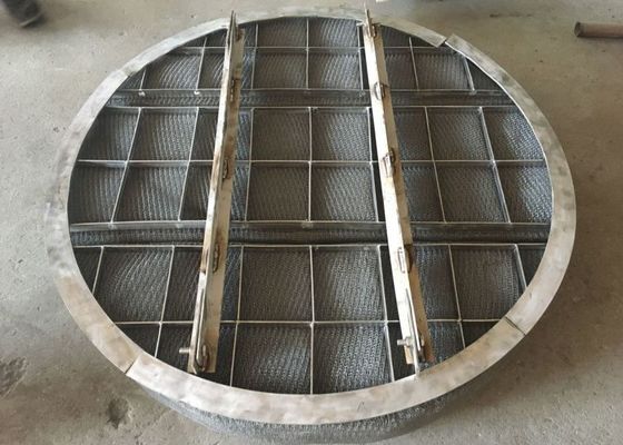 SS304 tricottano Mesh Vapor Liquid Separator With che sostiene Ring And Beam