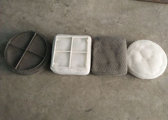 Separatore di liquidi di vapore Wire Mesh Pad sia SS che materiale plastico